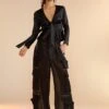 CYNTHIA ROWLEY Organza Cargo Pant