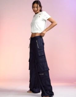 CYNTHIA ROWLEY Pinstripe Cargo Pants -Cynthia Rowley Shop pin10