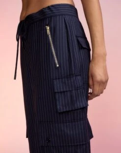 CYNTHIA ROWLEY Pinstripe Cargo Pants -Cynthia Rowley Shop pin3