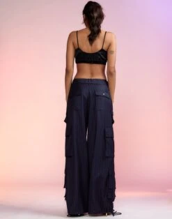 CYNTHIA ROWLEY Pinstripe Cargo Pants -Cynthia Rowley Shop pin5