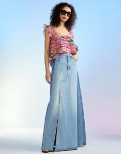 CYNTHIA ROWLEY Nola Ruffle Tank Blouse -Cynthia Rowley Shop pinktop1 f86e9140 07ac 40e2 8283 8587fece086f