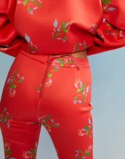 CYNTHIA ROWLEY Skinny Bonded Pants 13 CYNTHIA ROWLEY Skinny Bonded Pants -Cynthia Rowley Shop redpant2