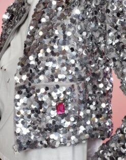 CYNTHIA ROWLEY Sequin Cropped Cardigan 9 CYNTHIA ROWLEY Sequin Cropped Cardigan -Cynthia Rowley Shop sequinjacket10