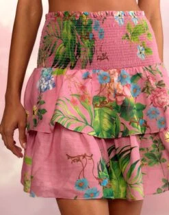 CYNTHIA ROWLEY Nola Smocked Skirt -Cynthia Rowley Shop skirt1 8dfdb3e2 6c1c 4daa 8362 cd28a3c52903