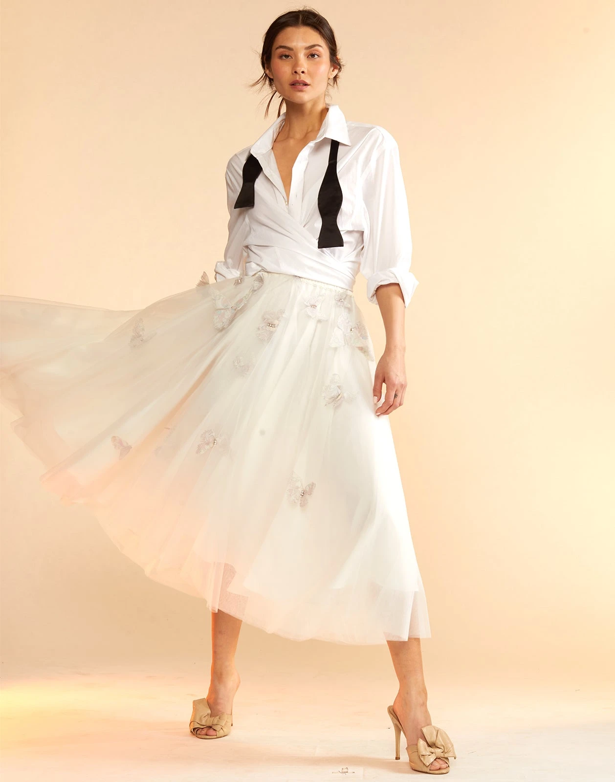 CYNTHIA ROWLEY Butterfly Tulle Skirt 3 CYNTHIA ROWLEY Butterfly Tulle Skirt - Image 3