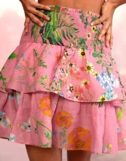 CYNTHIA ROWLEY Nola Smocked Skirt -Cynthia Rowley Shop skirt2 d14773c1 afab 4abd 8383 e9853cf44083