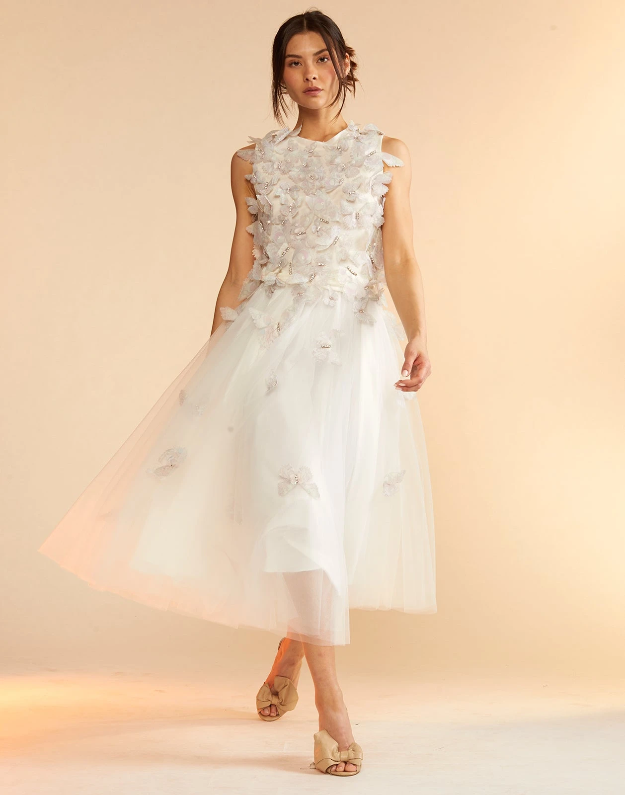 CYNTHIA ROWLEY Butterfly Tulle Skirt 8 CYNTHIA ROWLEY Butterfly Tulle Skirt - Image 8