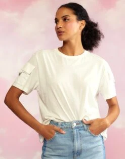 CYNTHIA ROWLEY Cargo Pocket T-Shirt -Cynthia Rowley Shop tee23