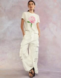 CYNTHIA ROWLEY Kim Cargo Pant -Cynthia Rowley Shop whiet1