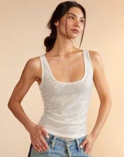 CYNTHIA ROWLEY Polaris Crystal Tank -Cynthia Rowley Shop whitecrystal3