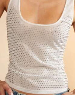 CYNTHIA ROWLEY Polaris Crystal Tank -Cynthia Rowley Shop whitecrystal6