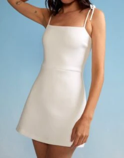 CYNTHIA ROWLEY Bonded Basics Dress -Cynthia Rowley Shop whitedress8